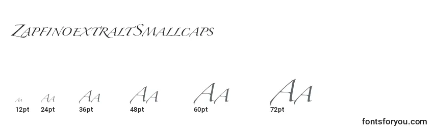 Размеры шрифта ZapfinoextraltSmallcaps