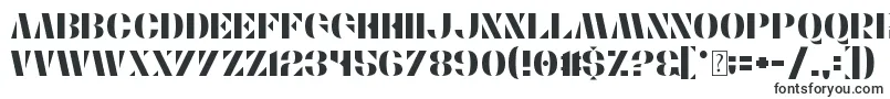 Шрифт Stencylette – трафаретные шрифты
