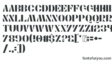  Stencylette font