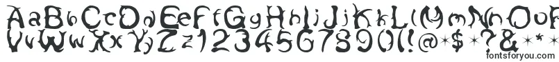 Шрифт Antlers – очень широкие шрифты