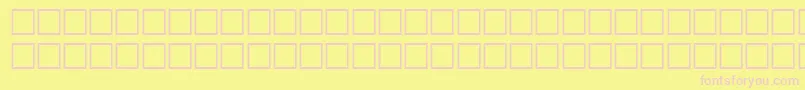 WinkRegular-fontti – vaaleanpunaiset fontit keltaisella taustalla