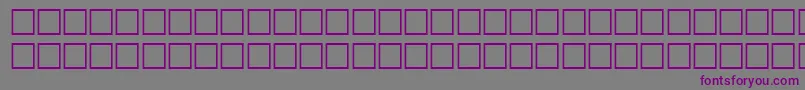 フォントWinkRegular – 紫色のフォント、灰色の背景