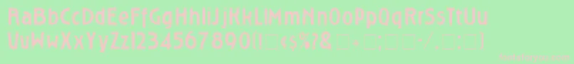 Roslyn Font – Pink Fonts on Green Background