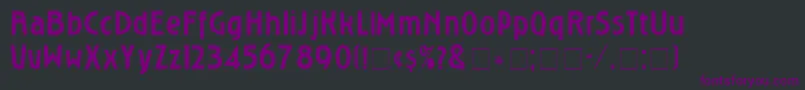 Шрифт Roslyn – фиолетовые шрифты на чёрном фоне