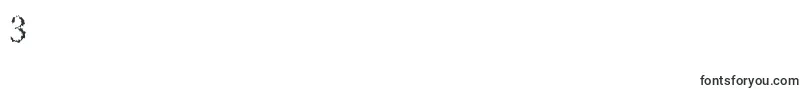 Подробнее о шрифте Porcupineroman Шрифт Porcupineroman – шрифты цифры 3