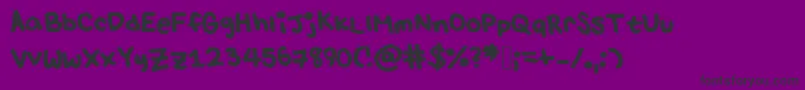 LulusFont Font – Black Fonts on Purple Background