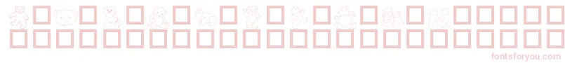 Teddydings1Dl-Schriftart – Rosa Schriften