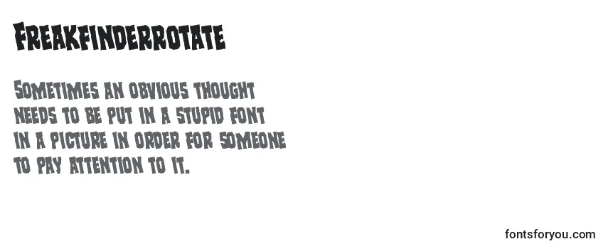 Freakfinderrotate Font
