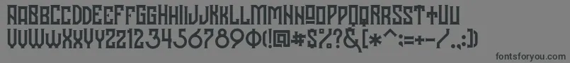 Hodor Font – Black Fonts on Gray Background