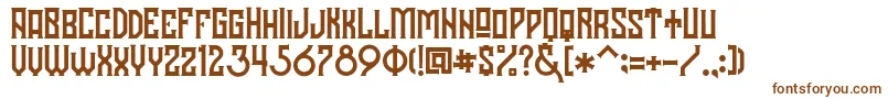 Шрифт Hodor – коричневые шрифты на белом фоне