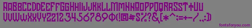 Шрифт Hodor – фиолетовые шрифты на сером фоне