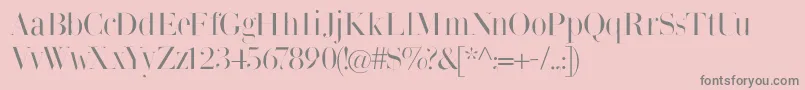 Bodonisbulemy Font – Gray Fonts on Pink Background