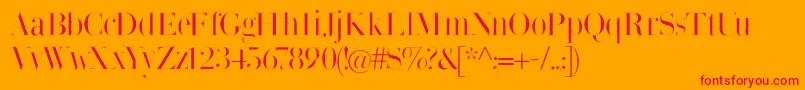 Bodonisbulemy Font – Red Fonts on Orange Background