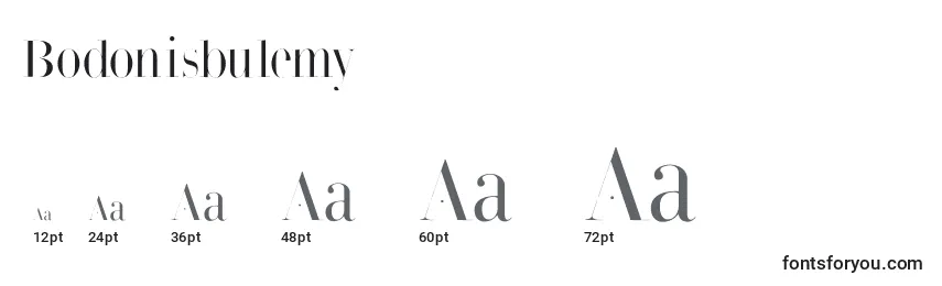 Bodonisbulemy Font Sizes