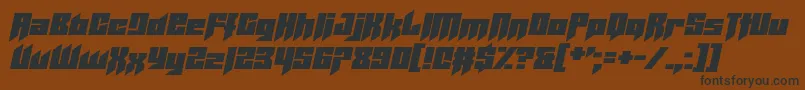 Helicopta Font – Black Fonts on Brown Background