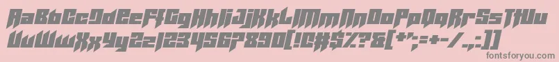 Helicopta Font – Gray Fonts on Pink Background