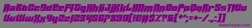 Helicopta Font – Purple Fonts on Gray Background