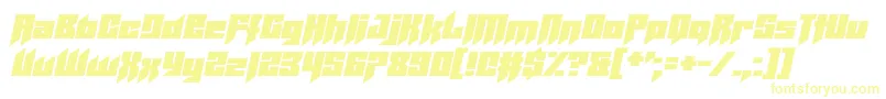 Шрифт Helicopta – жёлтые шрифты