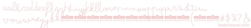 BimboFinetipTrial Font – Pink Fonts on White Background