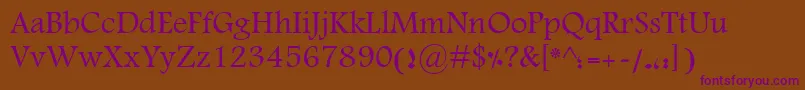 MohammadLaha Font – Purple Fonts on Brown Background