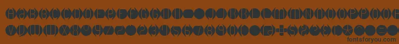 Dblayer1 Font – Black Fonts on Brown Background