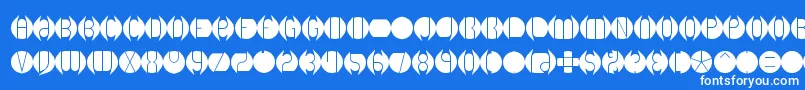 fuente Dblayer1 – Fuentes Blancas Sobre Fondo Azul