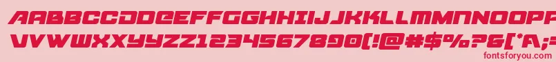 Aircruisersemital Font – Red Fonts on Pink Background