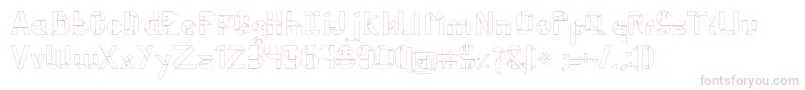 KubosOrigami Font – Pink Fonts on White Background