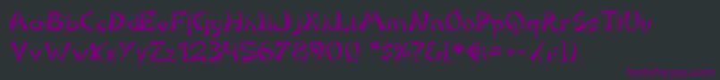 DomoaregatoNormal Font – Purple Fonts on Black Background