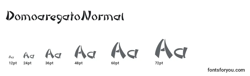 DomoaregatoNormal Font Sizes