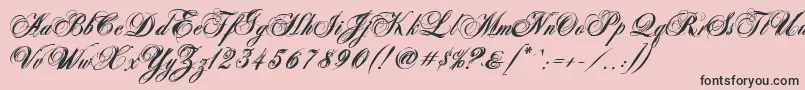 fuente AntonellaScriptXBold – Fuentes Negras Sobre Fondo Rosa