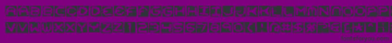 Mima4x4o Font – Black Fonts on Purple Background