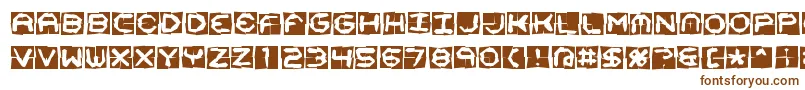 Шрифт Mima4x4o – коричневые шрифты