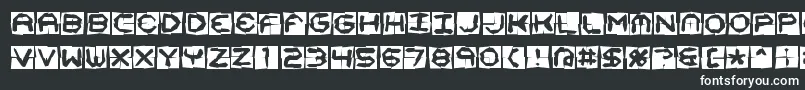 Шрифт Mima4x4o – белые шрифты