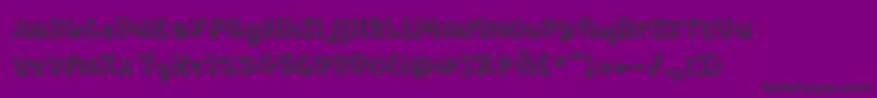 PfamateurShadow Font – Black Fonts on Purple Background
