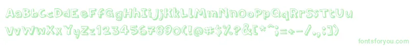 PfamateurShadow Font – Green Fonts on White Background