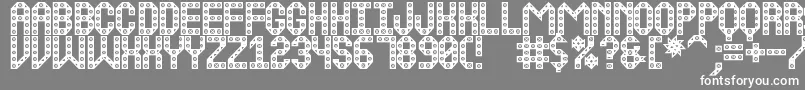 BouldingWorkSt Font – White Fonts on Gray Background