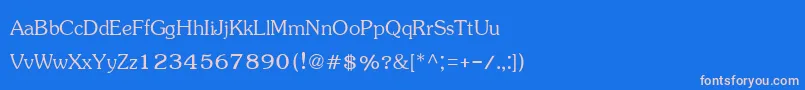 Jasmineupc Font – Pink Fonts on Blue Background