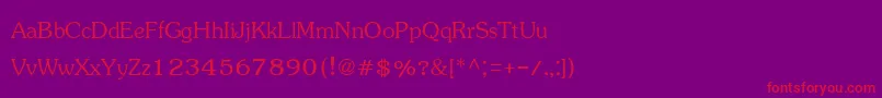 Jasmineupc Font – Red Fonts on Purple Background