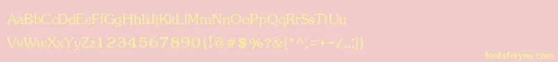 Jasmineupc Font – Yellow Fonts on Pink Background