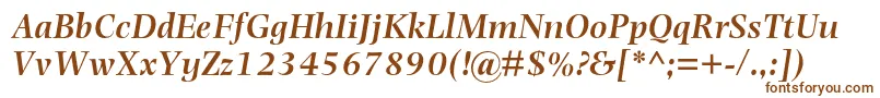 PhotinamtstdSemibolditalic Font – Brown Fonts