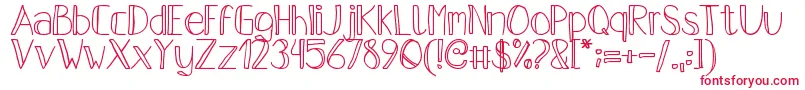 PfsPastelFeather Font – Red Fonts