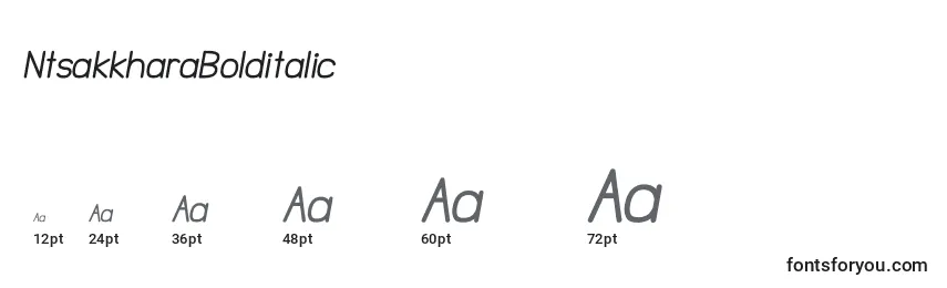 sizes of ntsakkharabolditalic font, ntsakkharabolditalic sizes