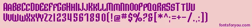 SfArcheryBlackSc Font – Purple Fonts on Pink Background