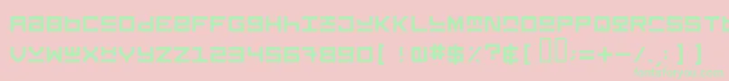 Keysrg Font – Green Fonts on Pink Background