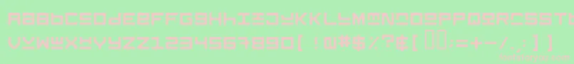 Keysrg Font – Pink Fonts on Green Background