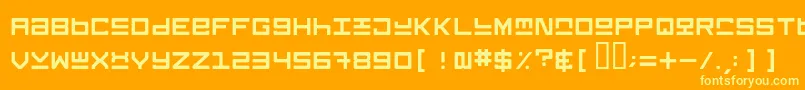 Keysrg Font – Yellow Fonts on Orange Background