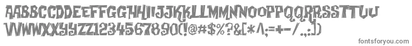 Creaky Font – Gray Fonts on White Background