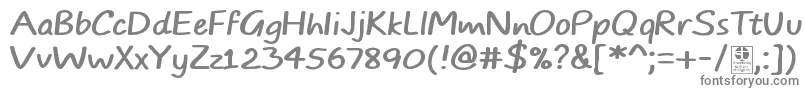 TypoComicsDemo-Schriftart – Graue Schriften auf weißem Hintergrund
