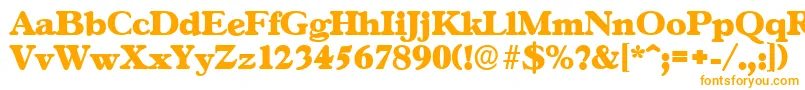 GascogneserialHeavyRegular Font – Orange Fonts on White Background